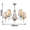 Подвесная люстра F-Promo Velum 2906-5P - Подвесная люстра F-Promo Velum 2906-5P
