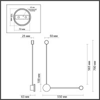  - Настенный светодиодный светильник Odeon Light Gent 4339/10WL