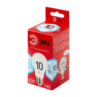  - Лампа светодиодная ЭРА E27 10W 4000K матовая LED A60-10W-840-E27 R Б0049635 