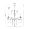 Подвесная люстра Lucia Tucci Barletta 122.6 Cream White - Подвесная люстра Lucia Tucci Barletta 122.6 Cream White