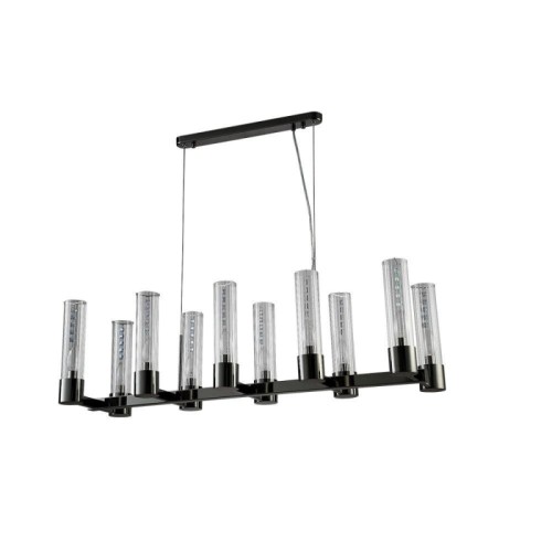 Подвесная люстра Crystal Lux OTONO SP10 L980 BLACK CHROMIUM/TRANSPARENTE 