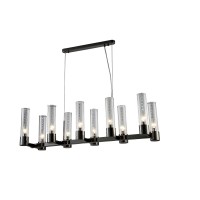  - Подвесная люстра Crystal Lux OTONO SP10 L980 BLACK CHROMIUM/TRANSPARENTE