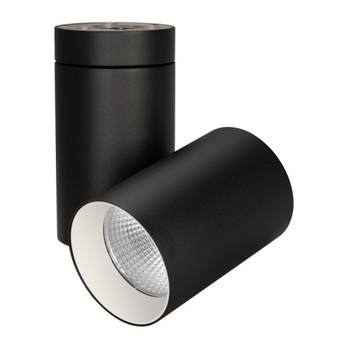 Светильник SP-POLO-SURFACE-TURN-R85-15W White5000 (BK-WH, 40 deg) (Arlight, IP20 Металл, 3 года) Накладной светильник 15Вт, черный круглый корпус, белая вставка, металл.
Цвет свечения БЕЛЫЙ 5000K, св.поток 1100лм, CRI(Ra)>80, угол 40°. Размер 120x85x215мм. Драйвер встроенный PRI:220-240VAC, SEC:DC 350mA 30-43V, 15Вт.
