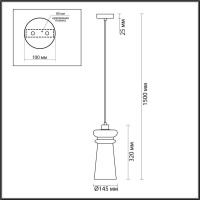  - Подвесной светильник Odeon Light Pasti 4967/1