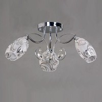  - Потолочная люстра Elvan LU-36324/3-E14-Ch+Wh