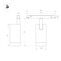  - Светильник MAG-ORIENT-SPOT-R45-9W Warm3000 (WH, 24 deg, 48V) (Arlight, IP20 Металл, 5 лет)