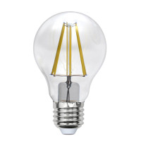  - Лампа светодиодная филаментная Uniel E27 7W 3000K прозрачная LED-A60-7W/WW/E27/CL/MB GLM10TR UL-00002366