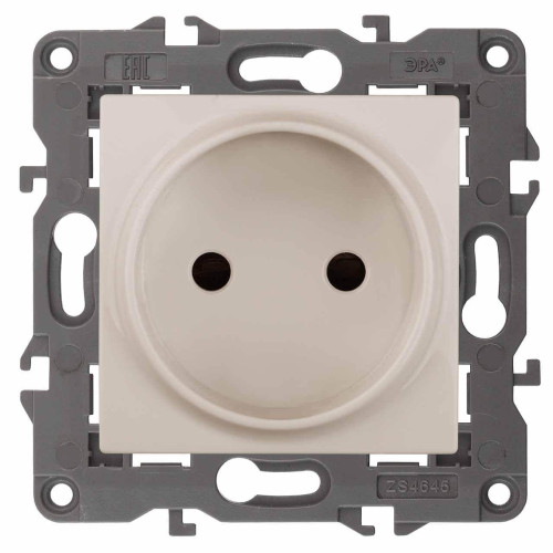 Розетка ЭРА Elegance 2P 16A 250V 14-2105-02 Б0034285 
