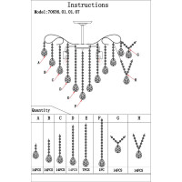  - Потолочная люстра Wedo Light Андренна 70636.01.01.07