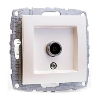  - Розетка TV концевая Mono Electric Despina/ Larissa экран жемчуг 500-002505-138