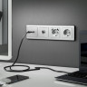 Накладка для розетки USB Werkel cеребряный рифленый W1179509 4690389159848 - Накладка для розетки USB Werkel cеребряный рифленый W1179509 4690389159848