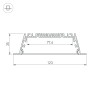 Профиль с экраном ARH-POWER-W120-F-2000 ANOD (Arlight, Алюминий) - Профиль с экраном ARH-POWER-W120-F-2000 ANOD (Arlight, Алюминий)