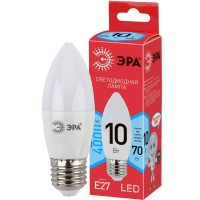  - Лампа светодиодная ЭРА E27 10W 4000K матовая LED B35-10W-840-E27 R Б0050696