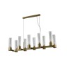 Подвесная люстра Crystal Lux OTONO SP10 L980 BRASS/TRANSPARENTE - Подвесная люстра Crystal Lux OTONO SP10 L980 BRASS/TRANSPARENTE