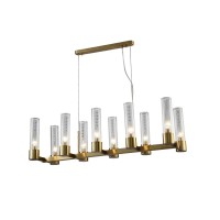  - Подвесная люстра Crystal Lux OTONO SP10 L980 BRASS/TRANSPARENTE