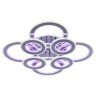 Потолочная светодиодная люстра Profit Light 8005/4+4 CHR - Потолочная светодиодная люстра Profit Light 8005/4+4 CHR