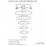 Подвесной светодиодный светильник iLedex Axis 10112P/6-167W-3000K (12/10/8/6/6/4) BR - Подвесной светодиодный светильник iLedex Axis 10112P/6-167W-3000K (12/10/8/6/6/4) BR