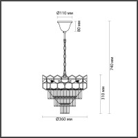  - Подвесная люстра Lumion Kaz 5231/6
