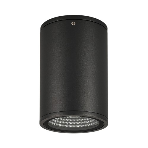 Светильник LGD-FORMA-SURFACE-R90-12W Day4000 (BK, 44 deg, 230V) (Arlight, IP54 Металл, 3 года) Накладной светильник 12Вт, черный алюминиевый корпус, оптическое закаленное стекло. Цвет ДНЕВНОЙ 4000K, св.поток 790лм, CRI(Ra)>80, угол 44°. Размер Ф90x137мм. IP54. Питание AC230V, 12Вт, встроенный драйвер.