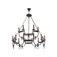  - Подвесная люстра Crystal Lux Suerte Brown SP12+6