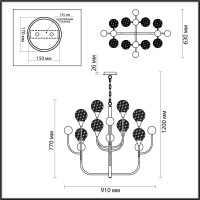  - Подвесная люстра Odeon Light Kelli 4785/8