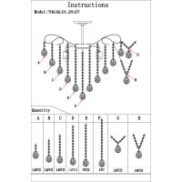  - Потолочная люстра Wedo Light Андренна 70636.01.29.07