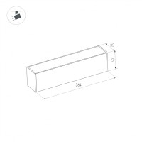  - Светильник MAG-DARK-45-L400-12W Day4000 (BK, 20 deg, 24V) (Arlight, IP20 Металл, 3 года)