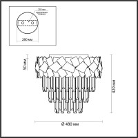  - Потолочная люстра Odeon Light Stala 4811/6C