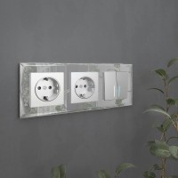  - Рамка Werkel Diamant на 3 поста зеркальный WL08-Frame-03 4690389143830