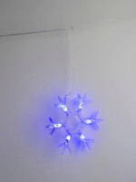  - Светодиодная гирлянда Uniel занавес Снежинки-1 220V синий ULD-E1503-036/DTA Blue IP20 Snowflakes-1 UL-00001406