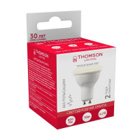  - Лампа светодиодная Thomson GU10 10W 3000K полусфера матовая TH-B2055