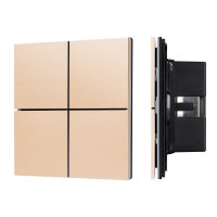  - INTELLIGENT ARLIGHT Кнопочная панель KNX-304-23-IN Champagne (BUS, Frameless) (IARL, IP20 Металл, 2 года)