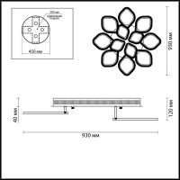  - Потолочная светодиодная люстра Lumion Ariel 3771/99CL