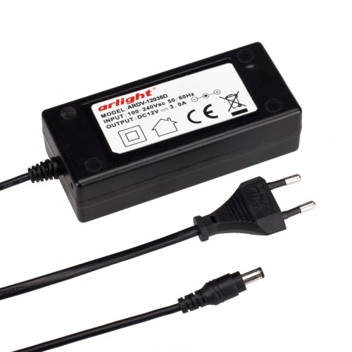 Блок питания ARDV-24036D (24V, 1.5A, 36W) (Arlight, Адаптер) 