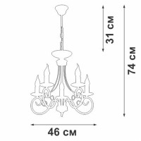  - Подвесная люстра Vitaluce V3814-0/5