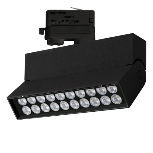 Светильник LGD-LOFT-TRACK-4TR-S170-10W Warm3000 (BK, 24 deg) (Arlight, IP20 Металл, 3 года) Светильник подвесной для треков/шин 4 провода, 10Вт. Цвет ТЕПЛЫЙ 3000K, св.поток 500-550лм, CRI(Ra)>90, угол 24°. Угол наклона 45°. Корпус прямоугольный, черный алюминий, IP40. Размер LxHxW 170x130x36мм. Питание AC 220-240V, 15Вт, драйвер встроенный (DC300mA 25-40V).