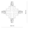 Коннектор X-образный Nowodvorski Ctls Power 8678 - Коннектор X-образный Nowodvorski Ctls Power 8678