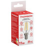 Лампа светодиодная филаментная Thomson E14 11W 4500K шар прозрачная TH-B2088 - Лампа светодиодная филаментная Thomson E14 11W 4500K шар прозрачная TH-B2088