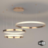 Подвесной светодиодный светильник Eurosvet Smart Posh 90275/3 медный - Подвесной светодиодный светильник Eurosvet Smart Posh 90275/3 медный