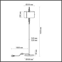  - Торшер Odeon Light Exclusive Margaret 5415/3F