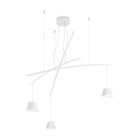  - Подвесная люстра Ideal Lux Fish SP3 Bianco 196961