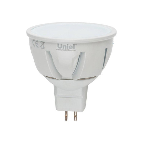 Лампа светодиодная диммируемая Uniel GU5.3 5W 4500K JCDR матовая LED-JCDR-5W/NW/GU5.3/FR/DIM 08698 