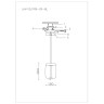Подвесной светодиодный светильник Lumien Hall Avila LH4110/1PB-CR-BL - Подвесной светодиодный светильник Lumien Hall Avila LH4110/1PB-CR-BL