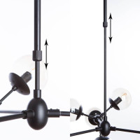  - Подвесная люстра Arte Lamp A1664SP-12BK