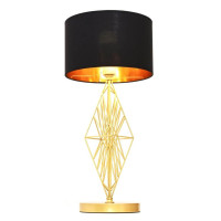  - Настольная лампа Lumina Deco Salvari LDT 5533 GD+BK