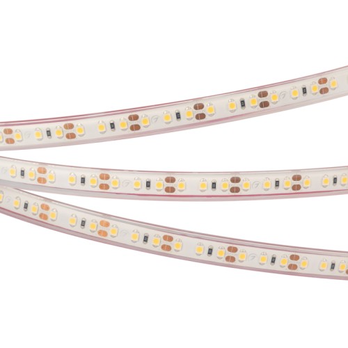 Лента герметичная RTW-PFS-A120-11mm 12V White6000 (9.6 W/m, IP68, 2835, 5m) (Arlight, 9.6 Вт/м, IP68) Светодиодная лента RTW-PFS-A120, герметичная IP68 (PFS-полная силиконовая экструзия). Светодиоды 2835, 120 шт/м (600 шт на 5 м), белая плата, ширина 11 мм, скотч 3M. Цвет БЕЛЫЙ 6000 K, цветопередача CRI>85, угол 120°. Питание 12V, мощность 9.6 Вт/м (48 Вт на 5 м). Размеры 5000x11x5 мм. Мин. отрезок 25 мм, 3 светодиода. Цена за 1 м.