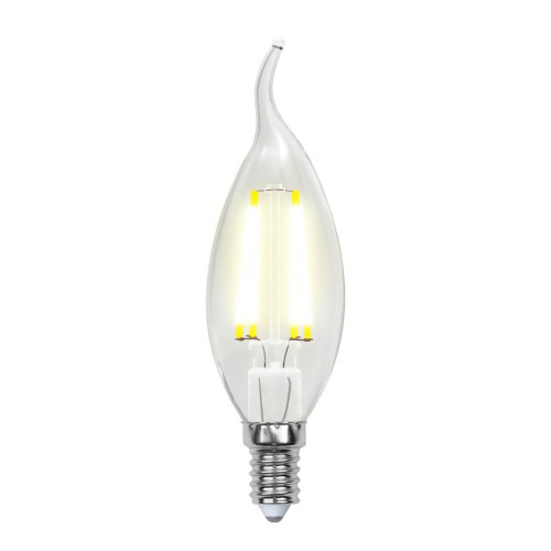 Лампа светодиодная филаментная Uniel E14 6W 3000K прозрачная LED-CW35-6W/WW/E14/CL GLA01TR UL-00002199 