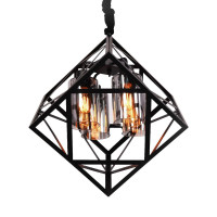  - Подвесная люстра Lumina Deco Brutte LDP 11339-4 BK