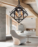  - Подвесная люстра Lumina Deco Brutte LDP 11339-4 BK