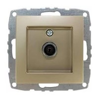  - Розетка TV концевая Mono Electric Despina/ Larissa экран титан 500-002205-138
